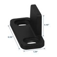 thumbnail image 2 of National Hardware 275514 Double Floor Door Guide, Matte Black, 2 of 4