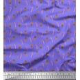 thumbnail image 1 of Soimoi Purple Silk Fabric Cookies & Candy Stick Kids Printed Craft Fabric by the Yard 42 Inch Wide, 1 of 3