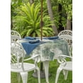 thumbnail image 2 of Outdoor Tablecloth with Umbrella Hole and Zipper, Sage Green Ombre Round Table Cloth 54 Inch Waterproof Tablecloth, Gradient Abstract Art Vintage Grey Picnic Table Cover for Patio Camping, 2 of 7