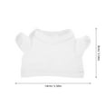 thumbnail image 2 of UPOUART Doll Clothes White Fabric Sublimation Shirt for Crafting Enthusiasts, 1 Pack - Make Custom Doll Outfits, 2 of 8