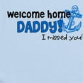 thumbnail image 2 of CafePress - Welcome Home Daddy *Navy* Infant Bodysuit - Baby Light Bodysuit, Size Newborn - 24 Months, 2 of 4