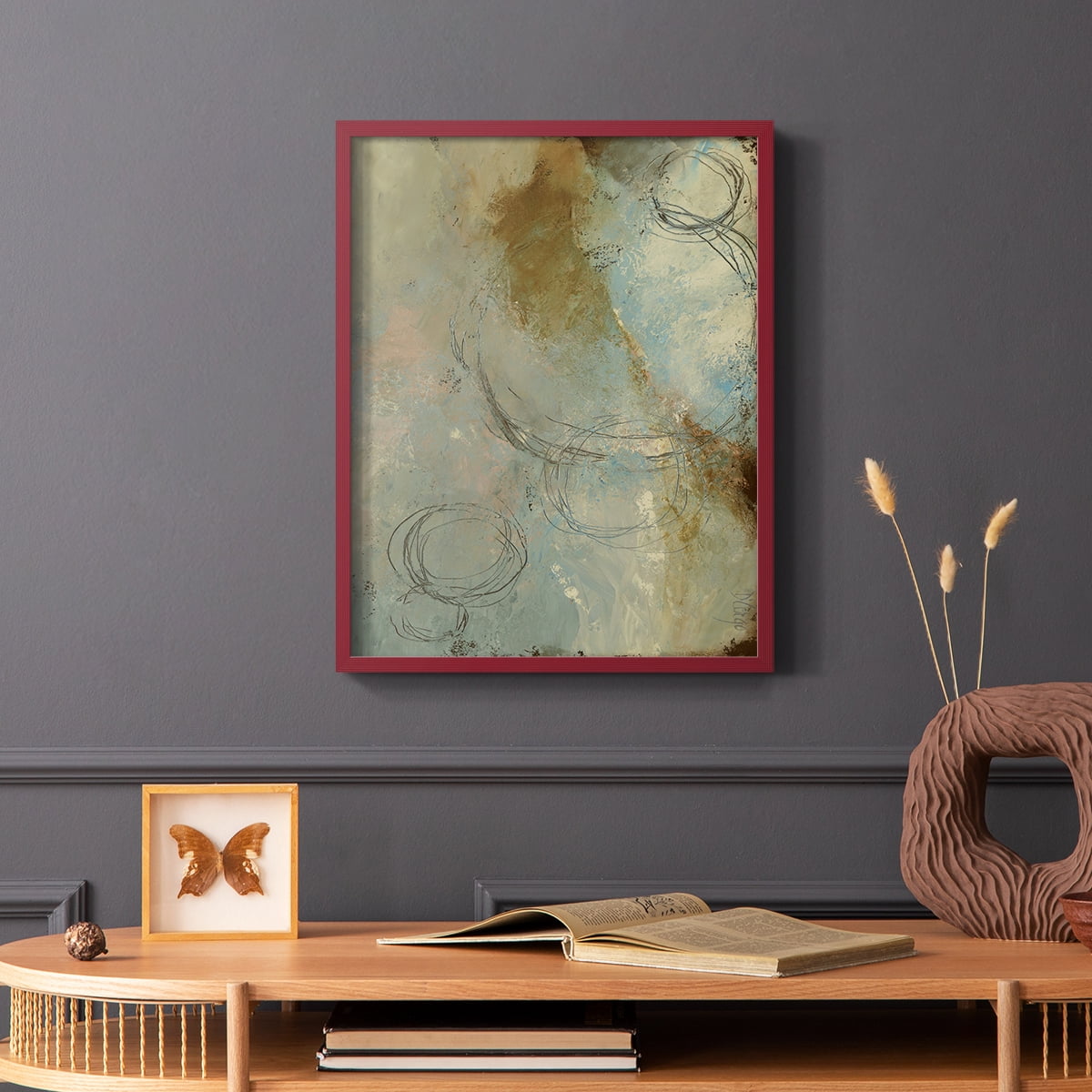 Zen Path I Framed Print - Solid Wood in Single Picture Frame Solid Wood 2 Framed Print