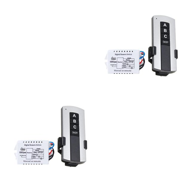 Interruptor de luz inalámbrico Inteprter 1/2/3 vías AC 200V-240V