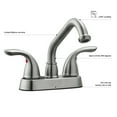 thumbnail image 5 of Design House 525139 Ashland Traditional 2-Handle Laundry Utility Tub Faucet, Polished Chrome, 5 of 14