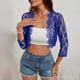 thumbnail image 2 of Ropa de maestra/o,Cárdigan holgado de encaje, blusa con cuello en V y mangas 3/4, top suave y extragrande para mujer, ropa de casa, sopatenor, 2 of 9