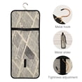 thumbnail image 5 of Iauyy 3 Piece Large Portable Hanging Toiletry Bags for Travel,Foldable Makeup Organizer with Multiple Compartments for Men&Women，Retro Newspaper Texture, 5 of 9