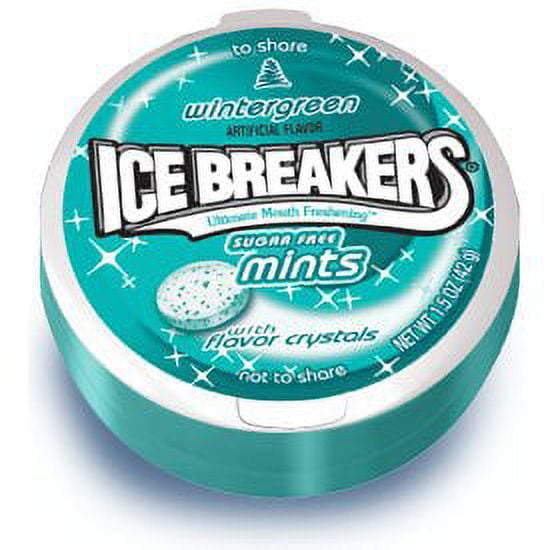 Ice Breakers Sugarfree Mints in Wintergreen, 1.5 Ounce