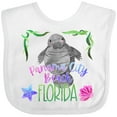 thumbnail image 3 of Inktastic Panama City Beach Florida Cute Swimming Manatee Boys or Girls Baby Bib, 3 of 4
