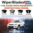 thumbnail image 2 of 2011 Mazda CX-9 Beam Wiper Blades Wipers WBUSA (Set of 3) w/Rear Wiper, 2 of 5