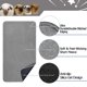 thumbnail image 3 of Guinea Pig Cage Liner, 2 Pack - Washable, Reusable, Leakproof Fleece Bedding Pads for Small Animals with Anti-Slip Bottom - for Midwest Cage/47''X24'' Area, Gray, 3 of 5