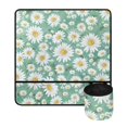 thumbnail image 2 of HELLHERO Daisy Sewing Machine Pad Organizer Fabric Polyester Sewing Accessories with 4 Pockets for Woman Gifts Home Sewing Classes, 2 of 5