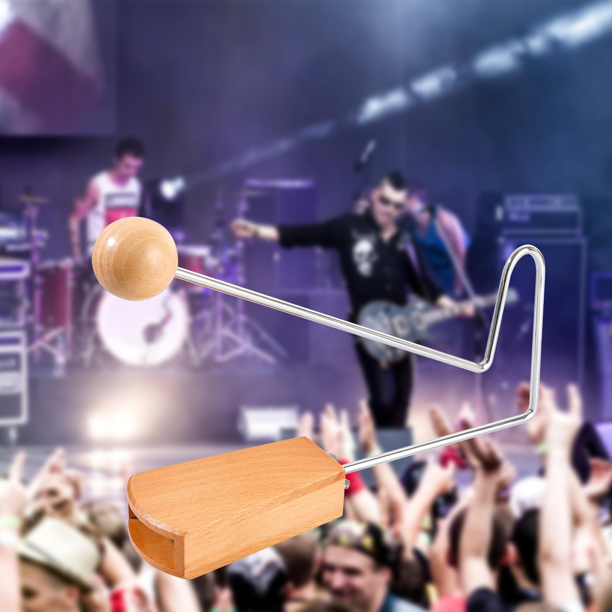 Percussion Instrument, Latin Hand Percussion Instrument, Easy to Use Handheld Rattling Sound Effect for Musicians, Bands, and Studios