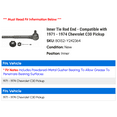 thumbnail image 2 of Inner Tie Rod End - Compatible with 1971 - 1974 Chevy C30 Pickup 1972 1973, 2 of 2