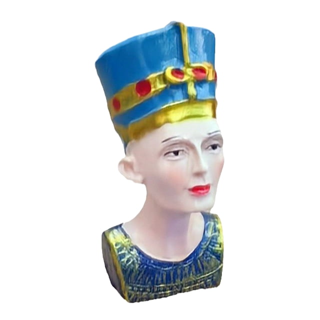 Adornos de Cleopatra Estatua egipcia antigua Decoración de escritorio de resina Sentido del arte Figura Juego de arena