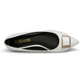 thumbnail image 2 of DREAM PAIRS Women’s Comfortable Ballet Dressy Work Pointed Toe Flats Shoes WHITE SDFA229W size 8.5, 2 of 4