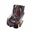 thumbnail image 4 of Spires Soft Flannel Fleece Throw Blanket, Rose Petals Curved Winds Around Fixed Center Point at Increasing Digital Design, Cozy Plush for Indoor and Outdoor Use, 50" x 70", Multicolor, by Ambesonne, 4 of 6