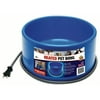 6 Qt Round Heated Pet Bowl, Blue