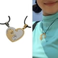 thumbnail image 2 of Elegant Matching Cats Necklace for Best Friend Adjustable Length Neck Accessory for Special Occasions or Daily Wear, 2 of 7