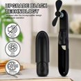 thumbnail image 2 of Typpkmm Mini Fan Handheld, 3 Speeds Handheld Fan, 1 Portable USB Fan with Flashlight Power Bank 3 in, 2 of 6