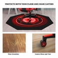 thumbnail image 6 of Chair Mat for Hard Floors, Office Chair Mat With Smooth Surface, Non-Slip Rubber Backing, Noise Reduction Computer Desk Gaming Chair Mat for Hardwood Floors, 45 x 45 Inches, 6 of 7