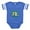 Royal Blue, variant on CafePress - George Pig Dine Saw! - Cute Infant Baby Football Bodysuit