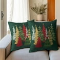 thumbnail image 5 of Christmas Green Decorative Pillow Covers 20x20 Inch Set of 2 Christmas Tree Outdoor Throw Pillow Covers Winter Xmas Holiday Pillowcases Cushion Covers for Home Couch Christmas Decor, 5 of 6