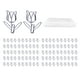 thumbnail image 1 of Clips De Papel De Flores - 100 Clips De Papel Con Forma De Flor Bonita, Clips De Papel Pequeños De Metal Galvanizado A Prueba De Herrumbre Para Oficina, Escuela, Hogar, Cuaderno, álbumes, 1 of 14