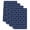 Navy Blue, variant on Orange Morocco Kitchen Towels Set of 1, Absorbent Microfiber Dish Tea Towels with Hanging Loop, Geometric Leaf Diamond Lattice Abstract Resuable Hand Towel for Home Kitchen Cooking Cleaning 18"x28"