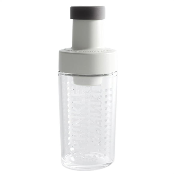 Quantitative Salt Tank, Yoaney 8.8 Oz Glass Sugar Dispenser with Pour Spout Automatic Measuring Sugar Jar Coffee Bar Essential Accessories for Coffee Tea and Baking, White
