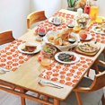 thumbnail image 2 of Halloween Jack O Lantern Silhouettes Pattern Summer Placemats Table Placemats Set Of 4-Linen Kitchen Washable Placemats Table Mats 11.8"x17.7" Non-Slip Heat Resistant, 2 of 6