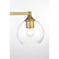 thumbnail image 5 of Living District Foster 3 light Brass and Clear Bath Sconce, 5 of 7