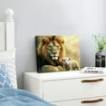 thumbnail image 3 of ZFLMY Lion Wall Art, Jesus and Lamb Wall Decoration, Jewish Lion Canvas Pictures, Christian Bible Print, Country Animal Painting, Religious Artwork, Living Room, Bedroom, Home Decoration 20x16in, 3 of 6