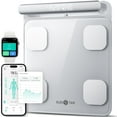 thumbnail image 1 of Báscula inteligente Runstar para peso corporal y porcentaje de grasa, báscula de baño de 8 electrodos, compatible con FSA o HSA, pantalla digital con IMC, grasa corporal y masa muscular, informe de co, 1 of 5