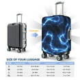 thumbnail image 6 of Balery Luggage Cover Blue Lightning Print Suitcase Covers for Luggage Elastic Washable Suitcase Protector Fits 18-32 Inch Luggage-Medium, 6 of 9