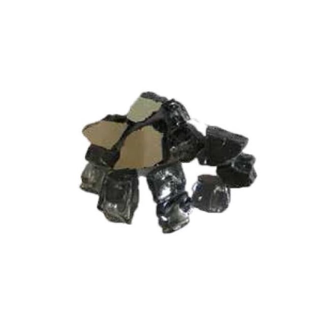 Dagan RG-PLATINUM 0.5 in. Reflective Fire Glass, Platinum