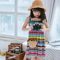 thumbnail image 6 of 1-6T Toddler Kids Girls Summer Dress Sling Casual Dress Pattern Girls Party Dress Sleeveless, 6 of 9