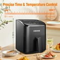 thumbnail image 5 of DEIME Air Fryer 3 Qt Airfryer Space Saving Compact, Oilless Hot Air Fryers Oven for Quick Easy Meals, Mini Compact & Quiet, Nonstick & Dishwasher Safe Basket, Black, 5 of 7
