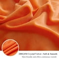 thumbnail image 6 of XeGe Plush Shaggy Duvet Cover Set, Luxury Ultra Soft Fluffy Faux Fur Bedding Sets 2 Pieces Velvet(1 Fuzzy Furry Comforter Cover + 1 Faux Fur Pillow Case), Zipper Closure (Twin, Orange), 6 of 7
