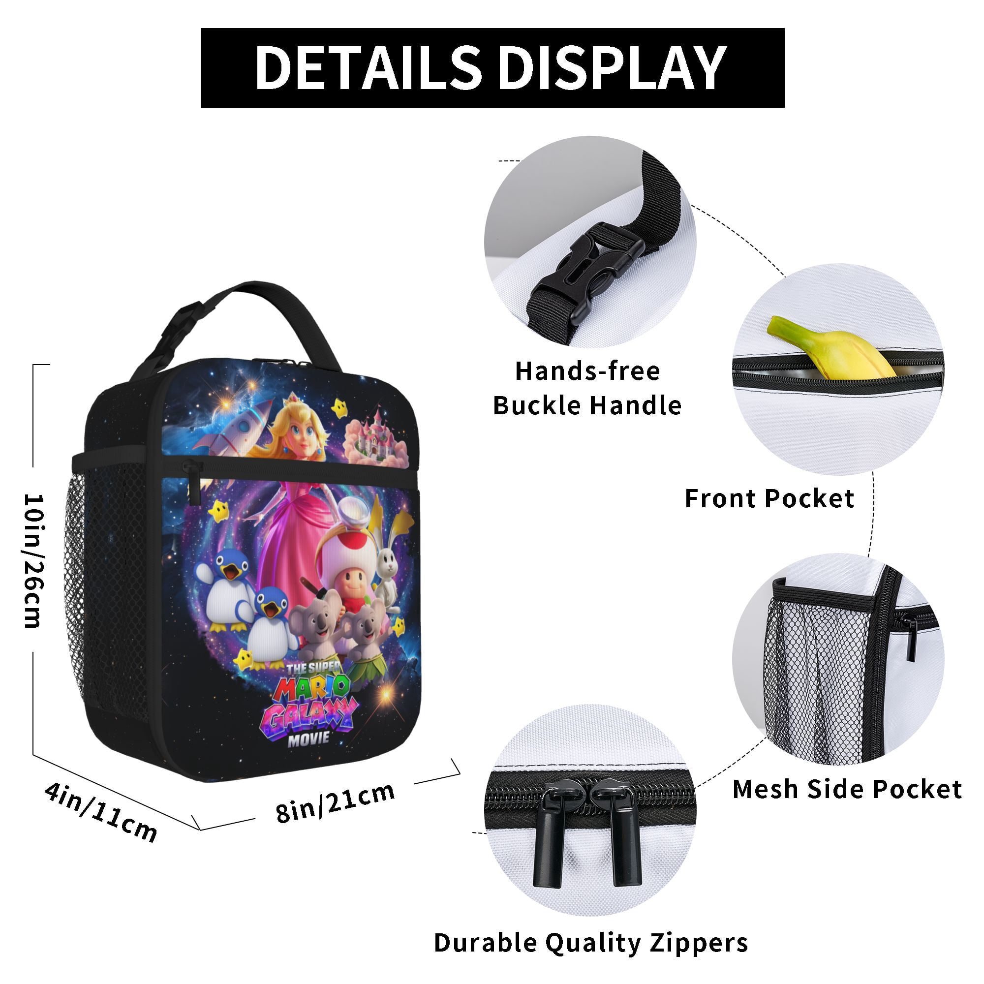 Galaxy Movie Lunch Bag Tote Bag Portable Insulated Lunch Box For Beach Camping Travel Work School Office