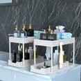 thumbnail image 2 of Under Sink Organizer 2 Pack, Bathroom Cabinet Organizer, 2 Tier Sliding Cabinet Basket Organizer Drawer, Multi-Purpose Bath Collection Baskets for Bathroom (Black), 2 of 16