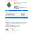 thumbnail image 2 of Fuel Tank Cap - Compatible with 1999 - 2008 Ford F-250 Super Duty 2000 2001 2002 2003 2004 2005 2006 2007, 2 of 2