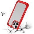 thumbnail image 3 of For iPhone 16 Pro 6.3 inch Ultimate CaseX Transparent Hybrid Case with Metal Buttons And Camera Edges - Red, 3 of 3
