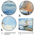 thumbnail image 3 of Designart "Reflecting on Sailing Boats II" Nautical & Beach Art Living Room Set, 3 of 5