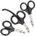 thumbnail image 1 of MPP Small Pet Nail Scissors Cat & Bird Grooming Claw Care Black Handles Choose Size (Full Set - All 3 Sizes), 1 of 1