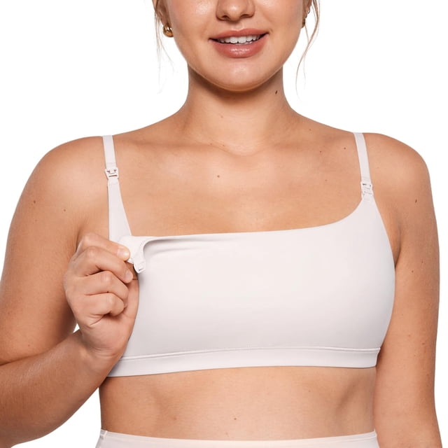 Sostén de Lactancia INLYRIC Sin Aros Sin Relleno Maternidad XX-Large Blanco Nieve