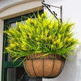 thumbnail image 5 of 10 Bundles Artificial Plants Outdoor Fake Monkey Grass with Flowers (Fall Orange), 5 of 5