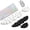 White, variant on Tyasoleil Cloud Wrist Rest Set, Ergonomic Memory Foam Keyboard & Mouse Wrist Support, PU Leather Non-Slip Base, Waterproof Cushion for Office, Gaming, Typing & Pain Relief - Black