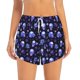 thumbnail image 2 of Balery Skull flower leaf purple Pantalones cortos deportivos para mujer con forro y dos bolsillos, elásticos, para entrenamiento, gimnasio, yoga-X-Large, 2 of 7
