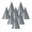 Silver, variant on Beistle 66002-GD Foil Cone Hat, Gold - Pack Of 48