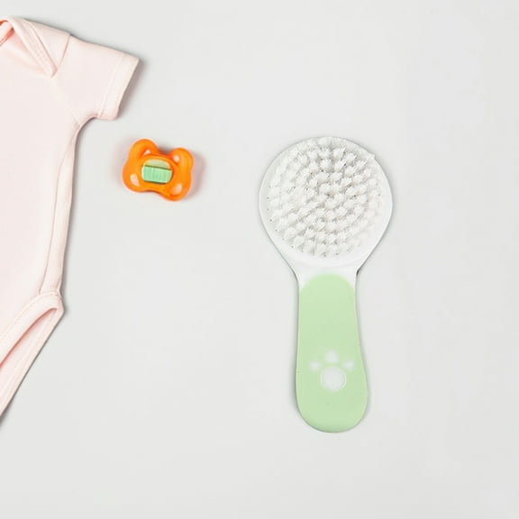 LOLIPPYY 4Pcs Comb for Baby with Ergonomic Handle Daily Grooming Assorted Color Plastic Silicone